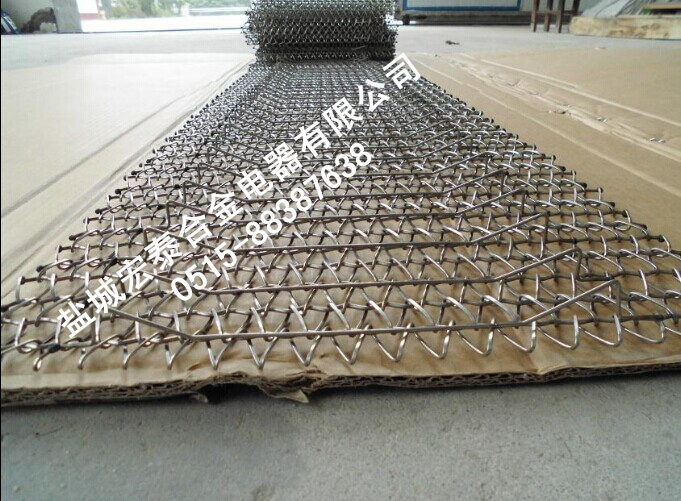 出口Inconel601材質(zhì)晶體支架網(wǎng)帶到荷蘭